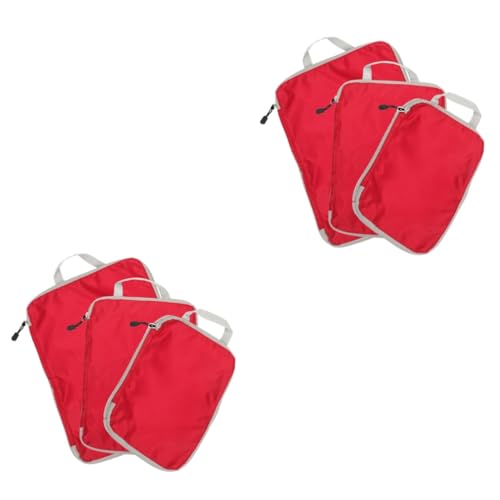 LIFKOME 6 Piezas bolsa de almacenamiento de viaje bolsas organizadoras mochila hombre para viaje bolsas de viaje bolsos neceser de viaje para hombre bolso pequeño para viajar largo valija