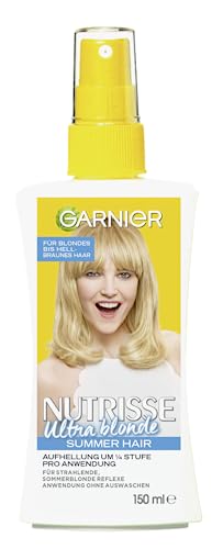 Garnier Spray aclarador de 1/4 matices por aplicación, para cabello rubio a castaño medio, 1 x 150 ml