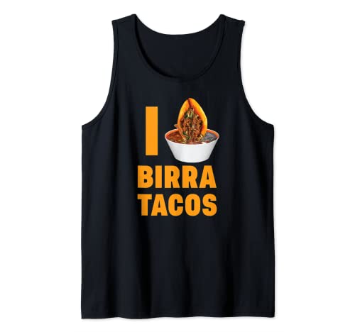 Birria Tacos Comida Mexicana Carne de res Pastor Mexicano Truck Street Camiseta sin Mangas