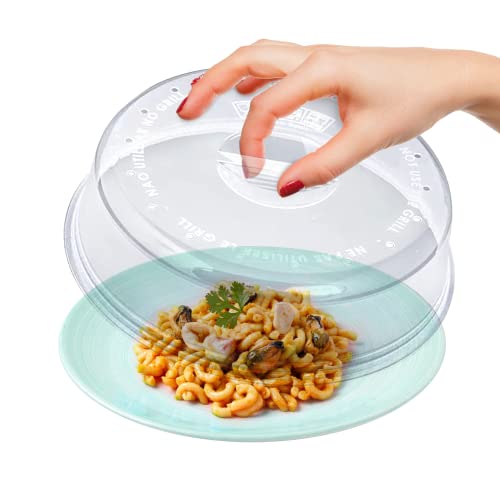 Tapa para Microondas con Salida de Vapor, Accesorios Microondas para Tapar Comida, Perfecto para Microondas Pequeños y Grandes de Plástico 0% BPA