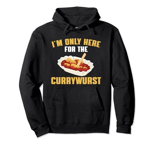 Divertido Currywurst diciendo amor comer comida callejera de Berlín Sudadera con Capucha