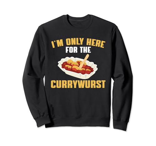 Divertido Currywurst diciendo amor comer comida callejera de Berlín Sudadera