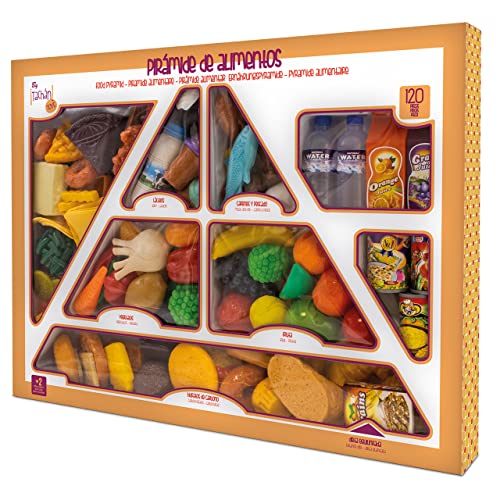 Tachan - Set de 120 piezas de pirámide alimenticia, multicolor (Tachan 7288080)