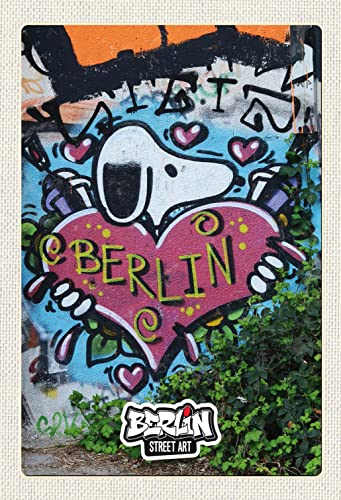Ontrada Cartel de chapa de 20 x 30 cm, diseño de Berlín Amor, graffiti, arte callejero