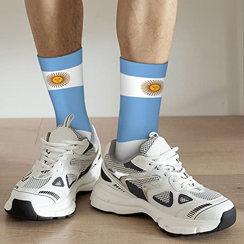 AOOEDM Bandera de Argentina Calcetines novedosos Calcetines de baloncesto Hombres Niños Medias Calcetines de compresión para Argentina