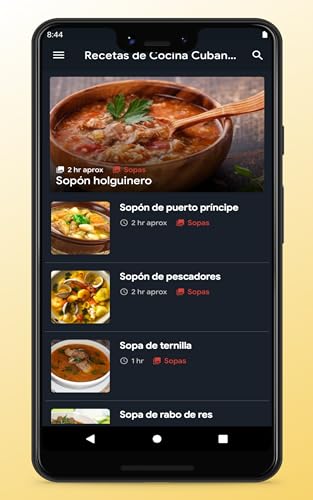 Recetas de Cocina Cubanas - Comida Cubana para Cocinar fácil y rápidamente desde su Teléfono o Tableta
